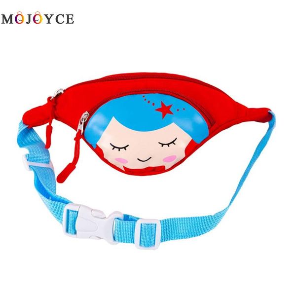 

cute style children nylon shoulder waist packs kids fanny packs cartoon chest bag girls money belt bags