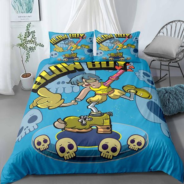 

internet booming boy bedroom three-piece set 1 sheets 2 pillows microfiber children's sheets home textiles duvet covers