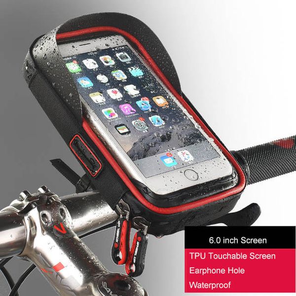 

waterproof touch screen phone bag bike handlebar bag