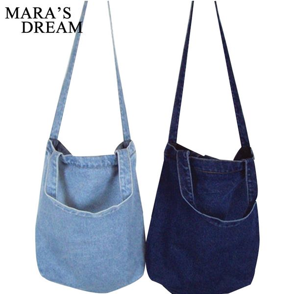 

mara's dream women bag denim tote ladies large capacity brief handbags female shopping book teacher nurse organizer shoulder bag