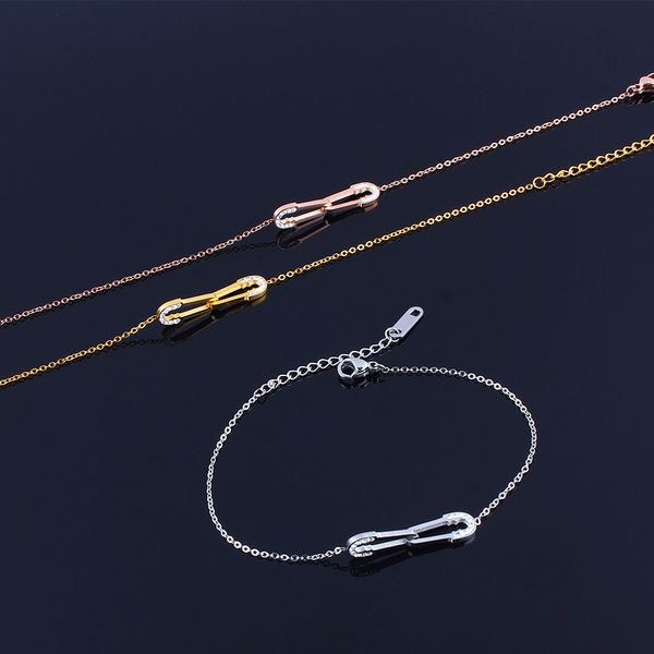 

из нержавеющей стали ювелирных изделий звена цепи браслет прелесть женского femme браслеты для женщин ювелирных изделий аксессуаров braclet, Black