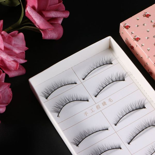 

5 пар мягких натуральных крестообразных ресниц наращивание макияжа длинные накладные ресницы q1qd