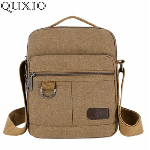 

casual men canvas shoulder bags 2019 new crossbody bag messenger bags male khaki travel bag bolso hombre pjl024