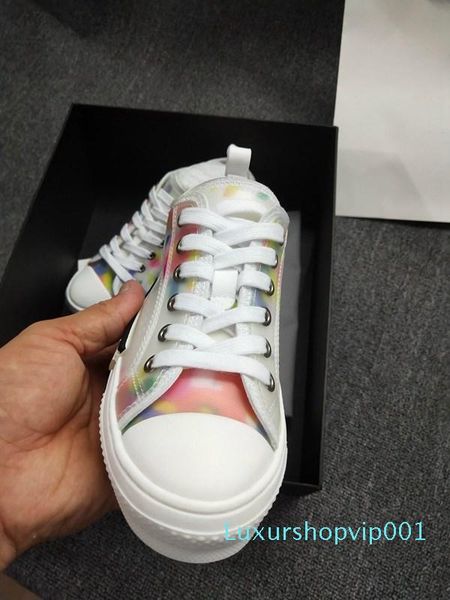 

men women fashion low oblique sneakers b23 technical canvas shoes male female causal shoes, Black