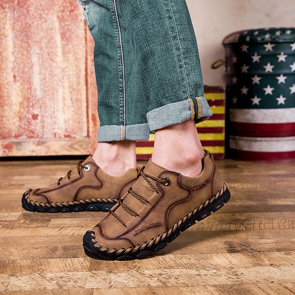 

2019 spring casual shoes men fashion loafers men casual driving shoes soft moccasins flats slip on footwear big size 38-48, Black