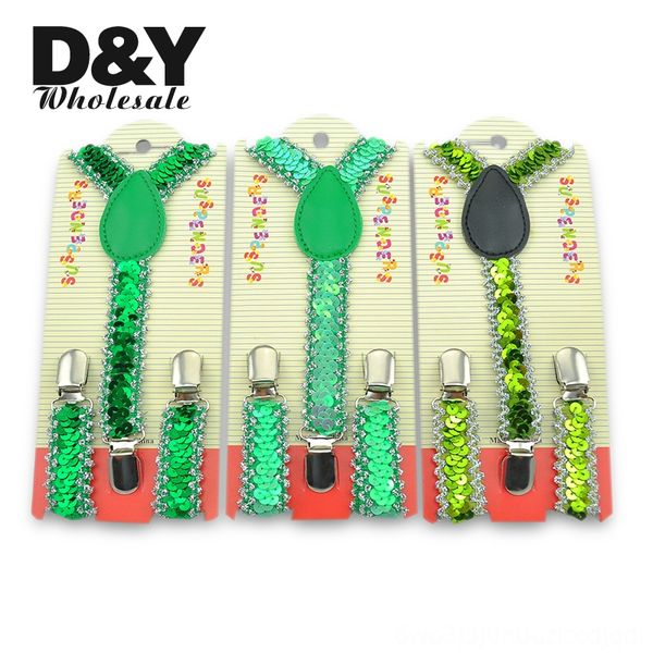 

fashion new kids suspenders small sequin suspenders belts & accessories green boys braces childrenboysgirls suspender elastic braces slim su, Black;white