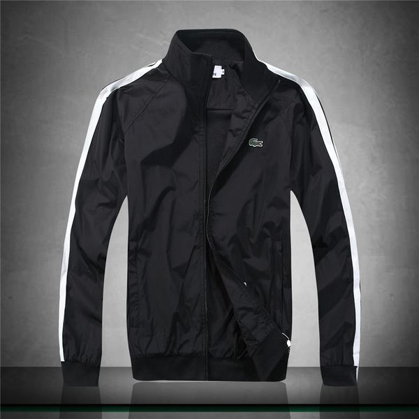 

2019 new pring and autumn men zipper french crocodile flying jacket cla ic tyle jacket ca ual waterproof colorblock zipper jacket