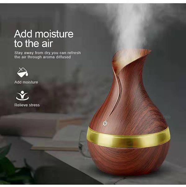 

mini humidifier purifier new colorful ultrasonic aroma diffuser incense creative electric air luminous household wood grain mach
