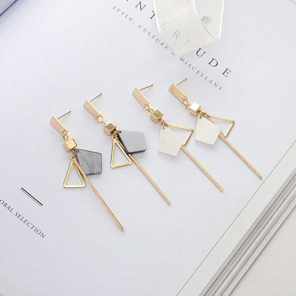 

personality creative earring metal acetate sheet geometric irregular earrings ladies jewelry accessories earrings ornaments, Silver