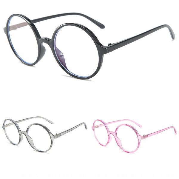 

2020 comfortable anti-blue light plain mirror round glasses frame universal glasses frame for men and women, Silver