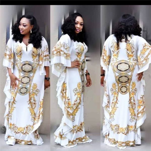 

african dresses for women dashiki print evening long dresses bazin riche women african clothing white yellow robe wide, Red