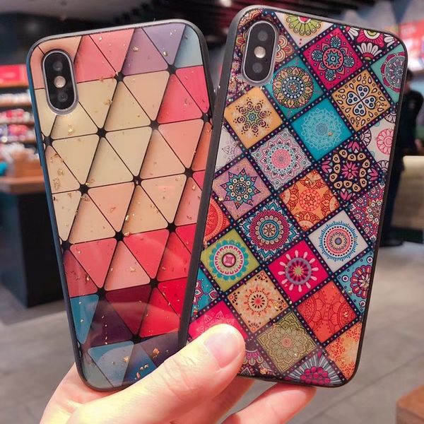 

2019 latest design gold foil diamond for iphone xr case dimaond grain designer phone case for iphone xs max case