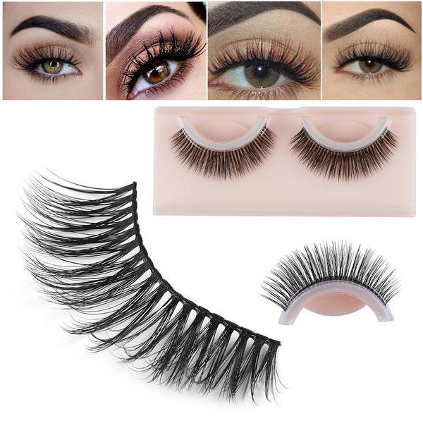 

1 pair lengthen5d self-adhesive false eyelashes extension non-irritating anti-allergy no glue required lashes