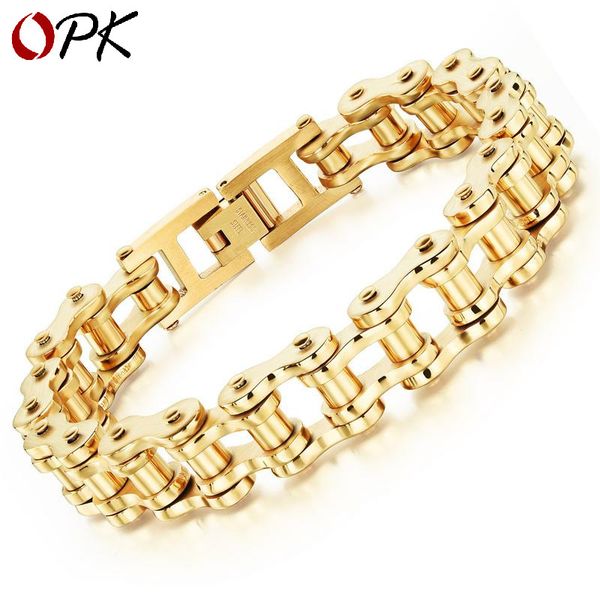 

edition jewelry wholesale cross-border new direct selling titanium steel men's motorcycle chain bracelet individuality, Black