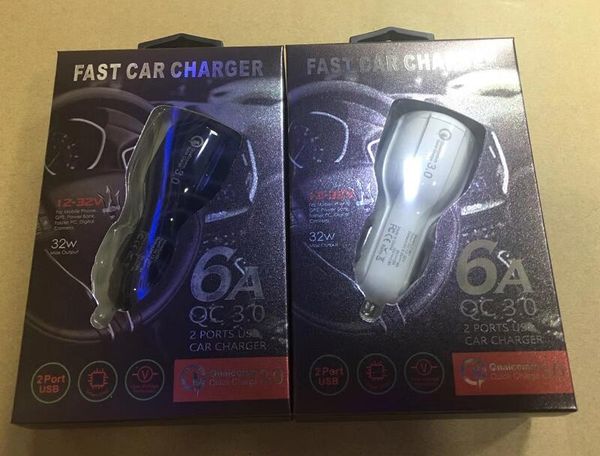 

Qc 3 0 quick charger car charger dual u b fa t charging for am ung 10 9 8 7 6 huawei xiaomi oppo 2 u b port with retail box
