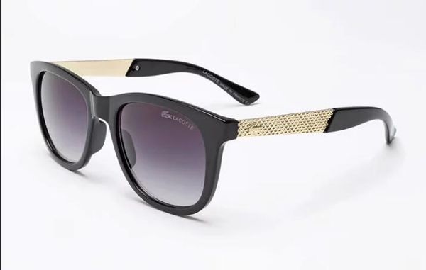 

1pcs classic pilot sunglasses designer brand mens womens sun glasses eyewear gold metal grglass lenses brown cas 1298, White;black