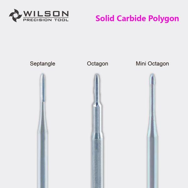 

2pcs - solid carbide polygon - wilson carbide nail drill bits, Silver