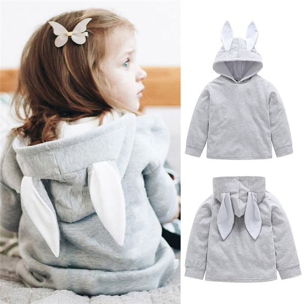 

children kids boys girls full cartoon ears hooded cotton casual pullover hoodies for baby boy girl clothes winter #45, Black