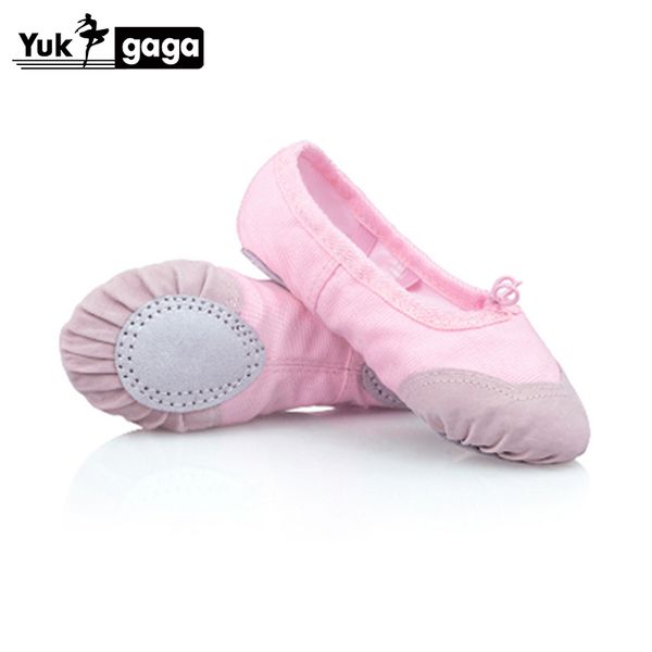 

yukigaga 2019 new arrive kids canvas ballet dance shoes for girls slippers pointe gymnastics pink black white a20b