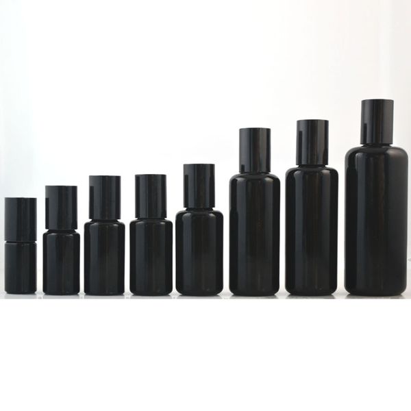 

5ml essential oil bottle 15ml black purple crystal glass bottle 10ml steel ball roll on 20ml luxurious cosmetic packaging