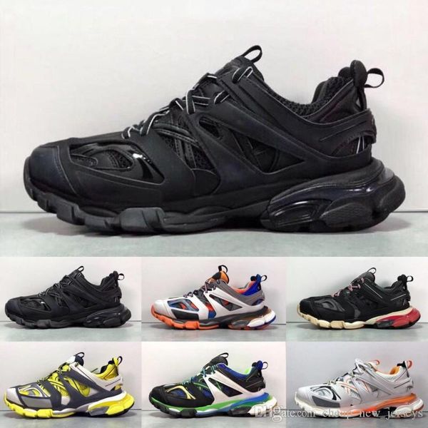 

2019 r triple s track 3.0 release tess s paris gomma maille black low track 3m casual shoes clunky designer sneaker