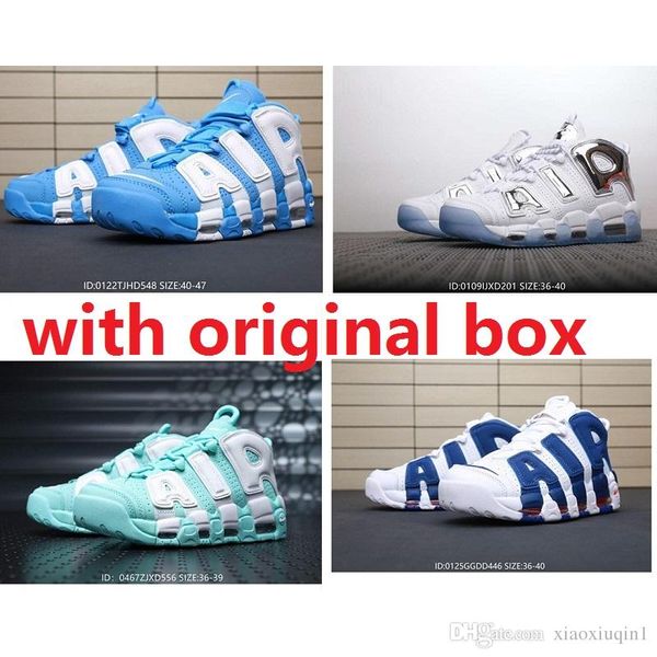 

mens air more uptempo basketball shoes retro for sale scottie pippen 96 university blue sland green chrome kids women boots sneakers