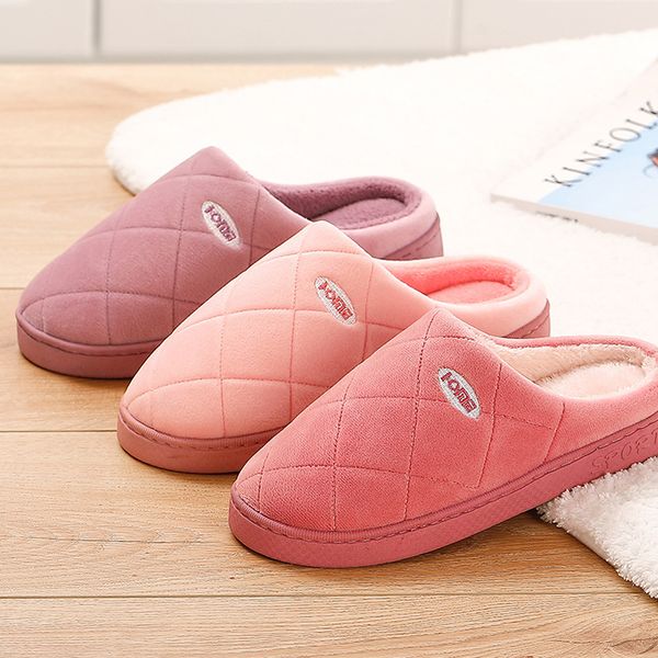 

winter waterproof women home slippers faux fur warm shoes letter print flat with shoes woman round toe non-slip autumn slippers, Black