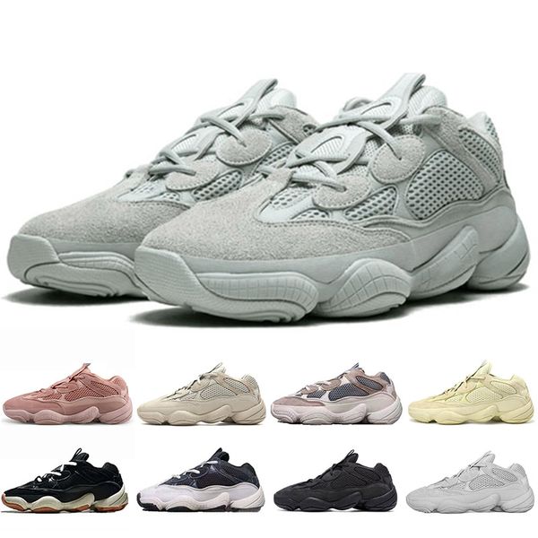 

500 Salt Kanye West v2 Mens Shoes Womens Dad Sneakers Utility Black Super Moon Yellow Blush Men Trainers Cushion 36-45