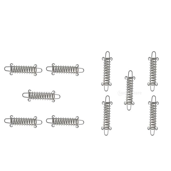 

10 pieces steel camping awning/tent spring tensioner/ tightener 12 x 2.5cm