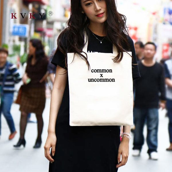

women canvas shopping bags shoulder bags casual handbag for women 2019 cloth tote bolsa reutilizable female foldable eco grocery