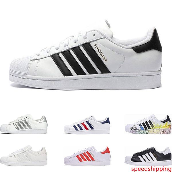 

2019 originals superstars casual shoes designer for men women black white gold green red super star fashion mens flat sneakers size 36-44