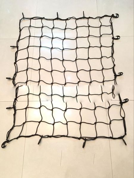 

120*90cm car roof rear cargo black net mesh luggage cover bag for suv off-road