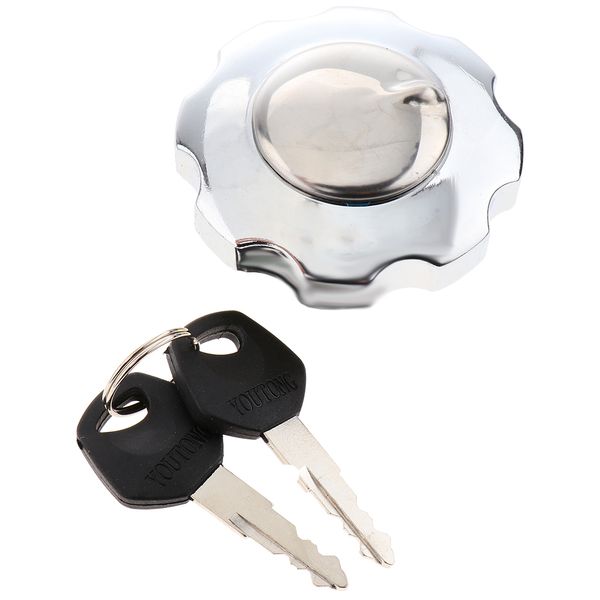 

stainless steel motorcycle gas fuel tank cover cap lock keys set kit for honda zj125 cg125 fuel tank cap