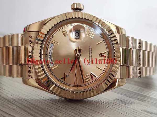 Beste Herren-Uhren aus 316L-Stahl, Top-Qualität, automatisch, neues Tag-Datum-Modell 228238, 40 mm, 18 Karat Gelbgold, Sportuhren
