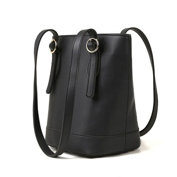 

women leather bucket handbag shoulder bag lady tote messenger satchel purse f42a