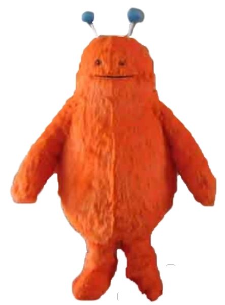 

custom orange mascot costume size ship, Red;yellow