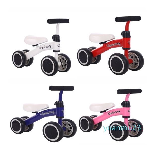 Atacado-bebê mini bicicleta crianças bicicleta com 4 rodas pedal brinquedo quatro rodas bicicleta para 1-3 anos Presente de crianças para aprender andar scooter