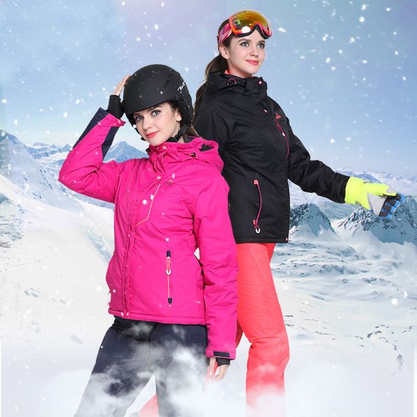 

2019 ski clothing woman thick warm hoodie jackets overalls women skiing suits sport snowboarding female clothes winter clothing