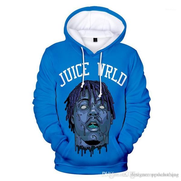 

3d толстовки с длинным рукавом круглый вырез пуловер подросток с капюшоном толстовки хип-хоп рэпер мода мужской топы дизайнер сок wrld, Black