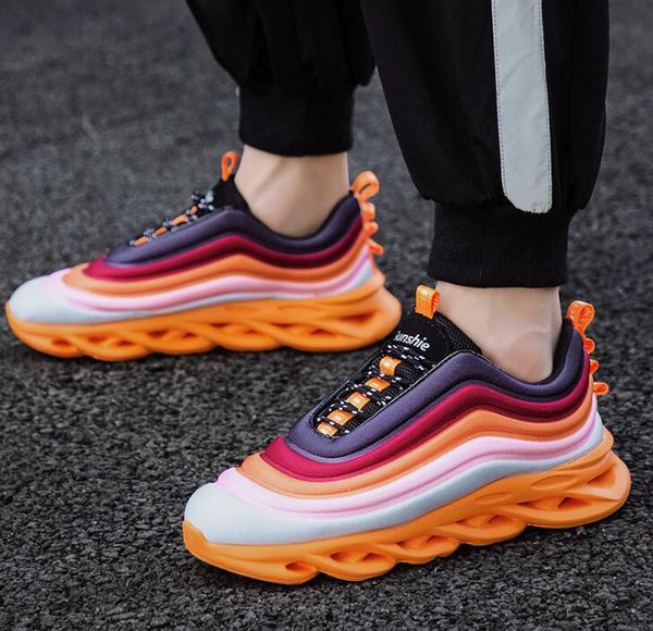 

2020 new men's shoes light and breathable sports shoes men's high casual shoes, Black