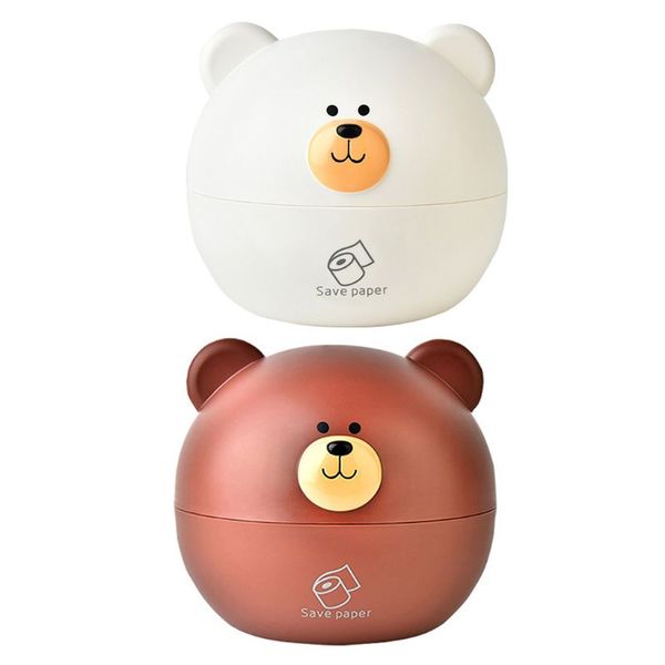 

cute cartoon bear tissue box roll paper storage case holder napkin container k1mf