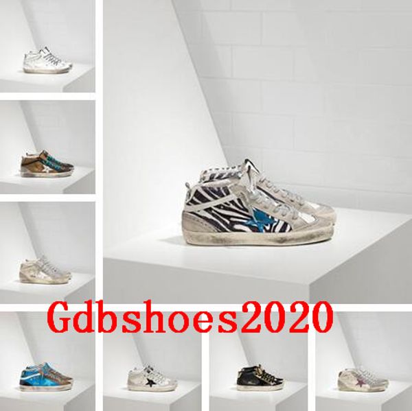 

golden gose db 2020 gdb old style sneakers genuine leather villous dermis casual shoes mens/women trainer mid superstar size us5-11, Black