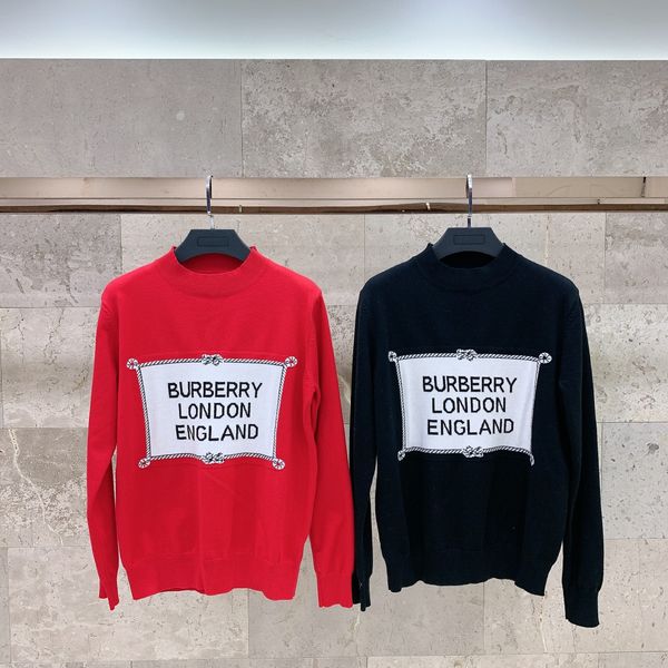 

new luxurious brands design bbr letters print crewneck sweater pullover ladies women outdoor streetwear sweatshirt hoodies, Blue;black