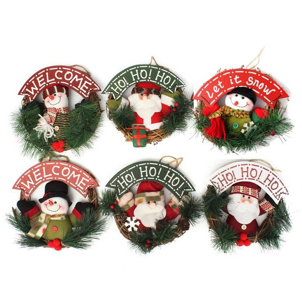 

merry christmas ornaments santa claus snowman toy doll party decor for new year ing christmas tree decoration