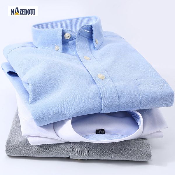 

mazerout мужчины твердые повседневный длинным рукавом шитье мода карманный дизайн ткань мягкая комфортная мужчины платье slim fit style, White;black