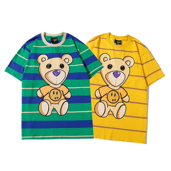 

2020/draw designer cartoon t-shirt m-xxl luxury short-sleeved cotton t-shirt brand cartoon print pattern, summer new product recommendatio, White;black