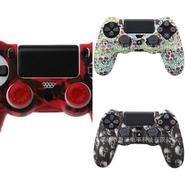 

gwqik геймпад силиконовый чехол обложка кожи для ручки 4 для ps4 для ps4 про крышку консоли контроллера dualshock рукоятки крышки анти-слип