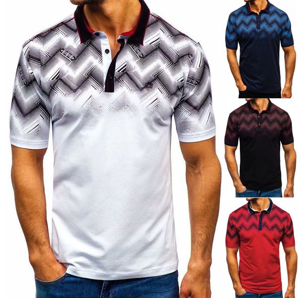 

2020 summer new men's 3d printed shirts brand clothing summer short sleeve shirt men tees, White;black