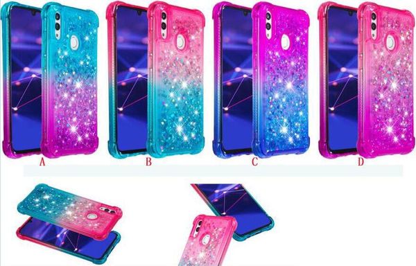 

для samsung galaxy m30s a10s a20s moto e6 plus lg w10 w30 противоударный bling жидкость мягкий tpu чехол зыбучие пески динамическая мода обл