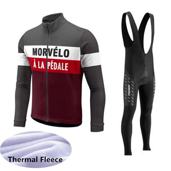 

2019 pro team winter thermal fleece cycling men long sleeve jersey suit outdoor riding bike mtb clothing bib pants set k022101, Black;blue